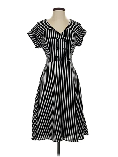 Pre-owned Roz & Ali Casual Dress In Black