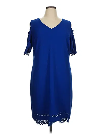 Pre-owned Roz & Ali Casual Dress In Blue