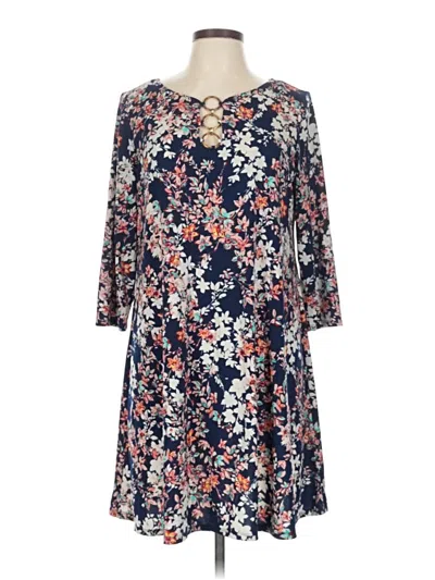 Pre-owned Roz & Ali Casual Dress In Blue