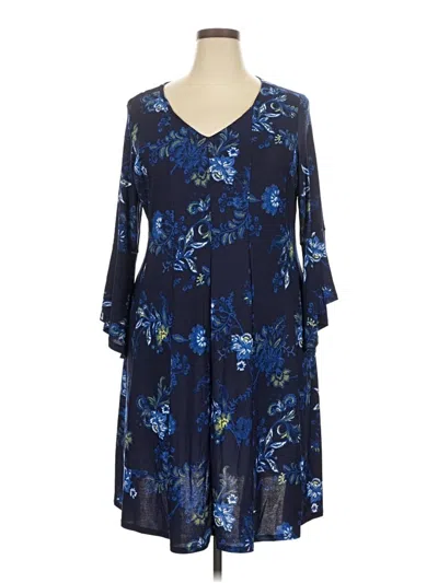 Pre-owned Roz & Ali Casual Dress In Blue