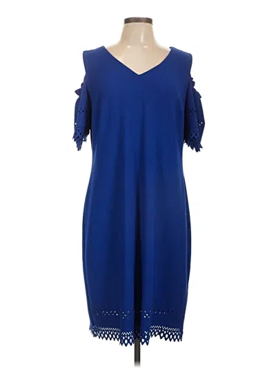 Pre-owned Roz & Ali Casual Dress In Blue