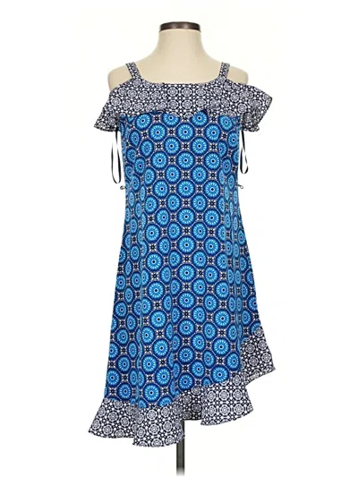 Pre-owned Roz & Ali Casual Dress In Blue