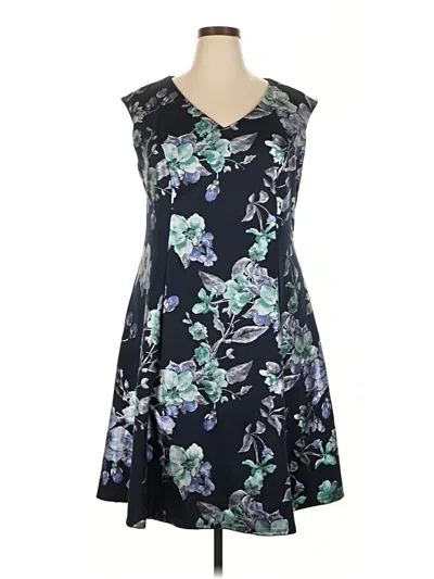 Pre-owned Roz & Ali Casual Dress In Blue
