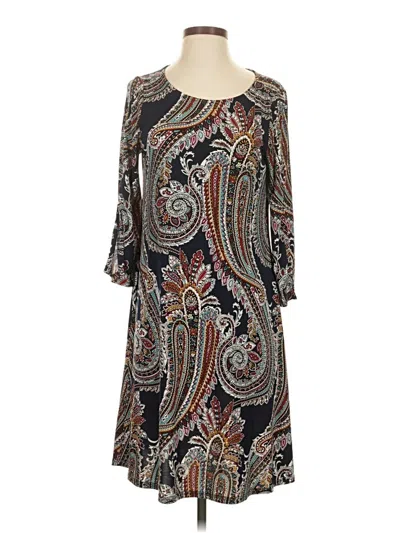 Pre-owned Roz & Ali Casual Dress In Brown