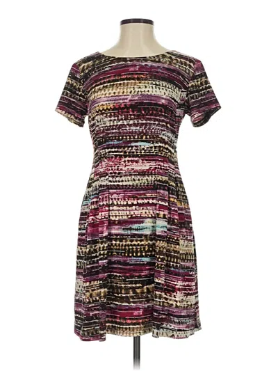 Pre-owned Roz & Ali Casual Dress In Burgundy