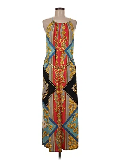 Pre-owned Roz & Ali Casual Dress In Gold