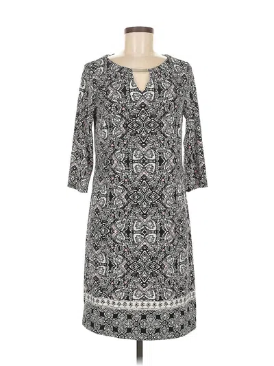 Pre-owned Roz & Ali Casual Dress In Gray