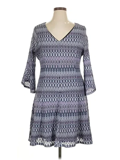 Pre-owned Roz & Ali Casual Dress In Gray