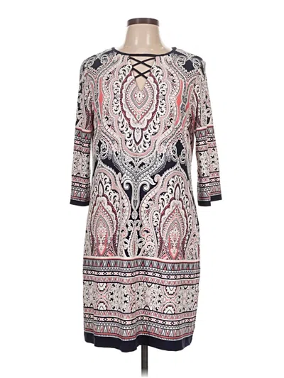 Pre-owned Roz & Ali Casual Dress In Gray