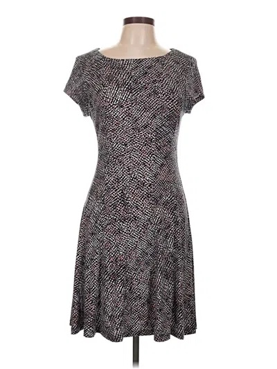 Pre-owned Roz & Ali Casual Dress In Gray