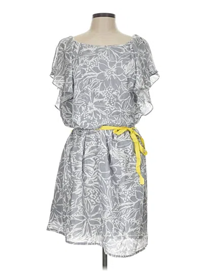 Pre-owned Roz & Ali Casual Dress In Gray