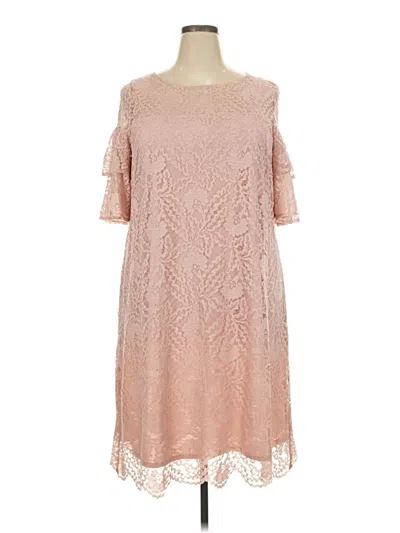 Pre-owned Roz & Ali Casual Dress In Pink