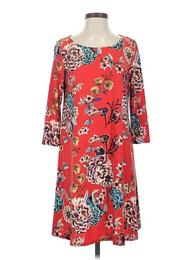 Pre-owned Roz & Ali Casual Dress In Red