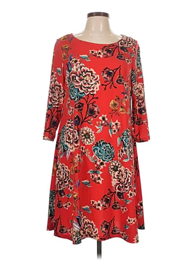 Pre-owned Roz & Ali Casual Dress In Red