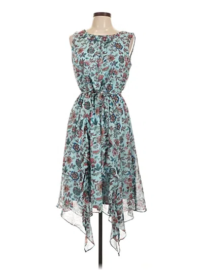 Pre-owned Roz & Ali Casual Dress In Teal