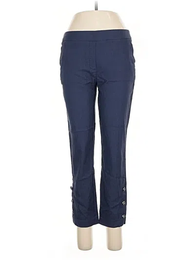Pre-owned Roz & Ali Casual Pants In Blue