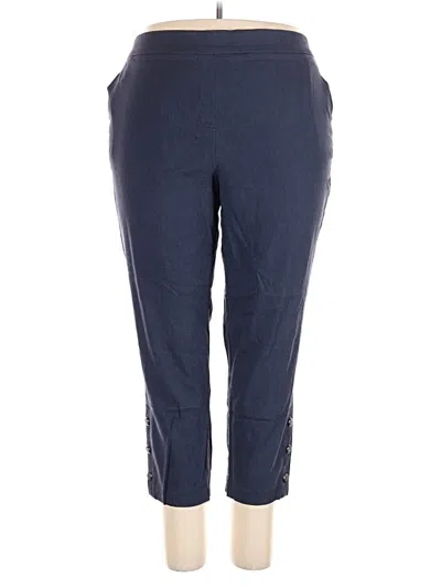 Pre-owned Roz & Ali Casual Pants In Blue