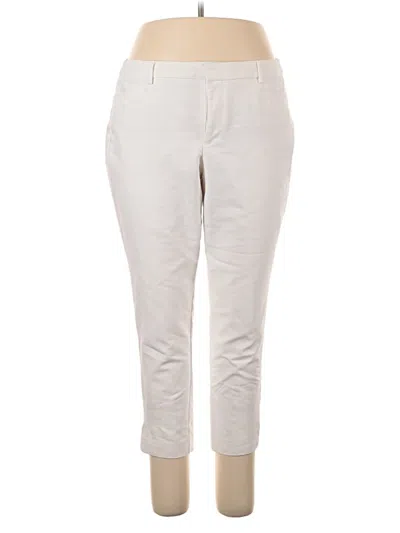 Pre-owned Roz & Ali Casual Pants In White