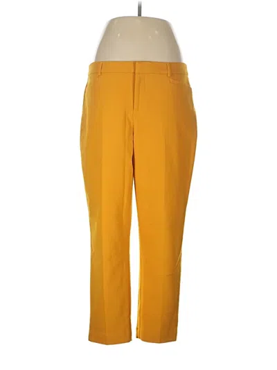Pre-owned Roz & Ali Casual Pants In Yellow