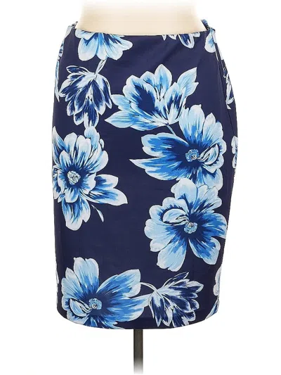 Pre-owned Roz & Ali Casual Skirt In Blue