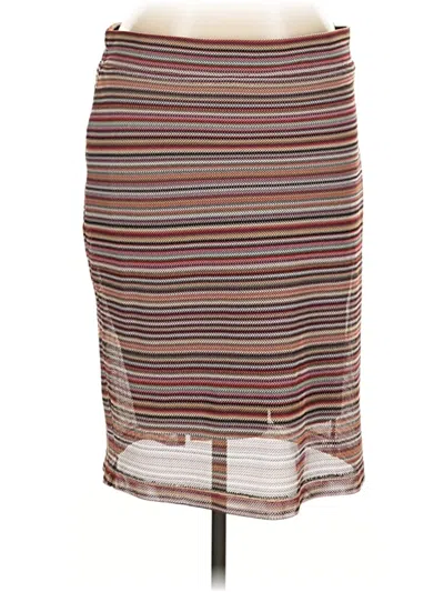Pre-owned Roz & Ali Casual Skirt In Brown