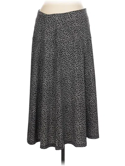 Pre-owned Roz & Ali Casual Skirt In Gray