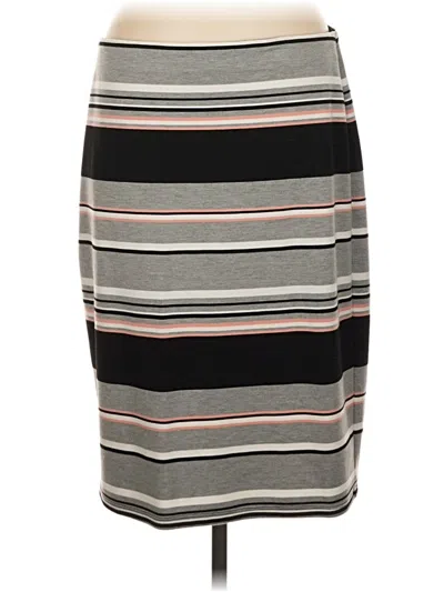 Pre-owned Roz & Ali Casual Skirt In Gray