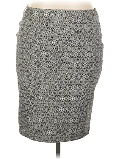 Pre-owned Roz & Ali Casual Skirt In Gray