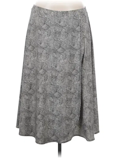 Pre-owned Roz & Ali Casual Skirt In Gray