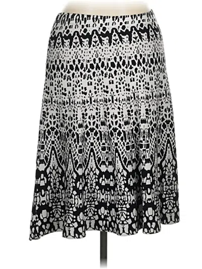 Pre-owned Roz & Ali Casual Skirt In Silver