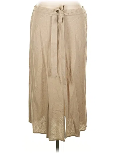 Pre-owned Roz & Ali Casual Skirt In Tan