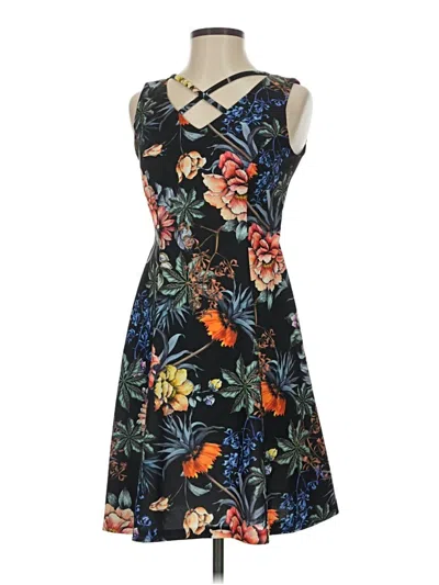 Pre-owned Roz & Ali Cocktail Dress In Black