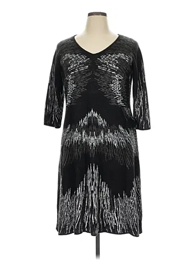 Pre-owned Roz & Ali Cocktail Dress In Black