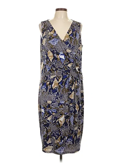 Pre-owned Roz & Ali Cocktail Dress In Blue