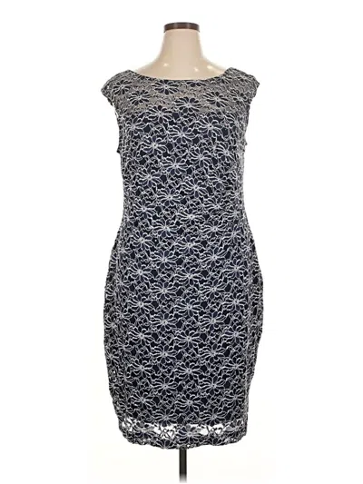 Pre-owned Roz & Ali Cocktail Dress In Blue