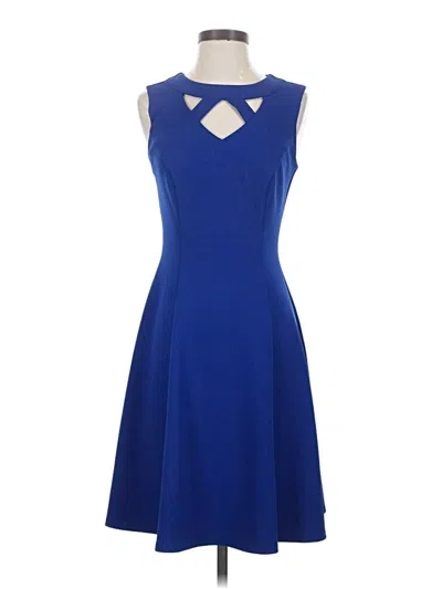 Pre-owned Roz & Ali Cocktail Dress In Blue