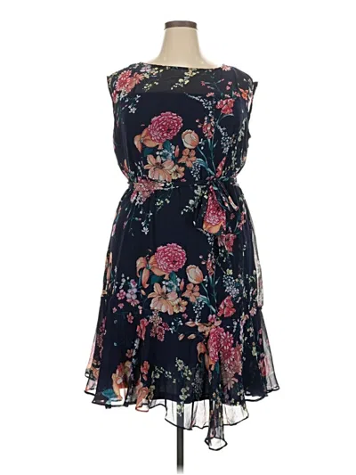Pre-owned Roz & Ali Cocktail Dress In Blue