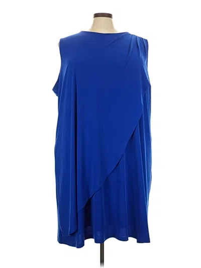 Pre-owned Roz & Ali Cocktail Dress In Blue