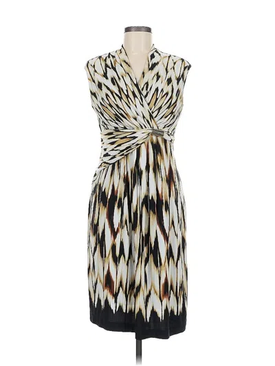 Pre-owned Roz & Ali Cocktail Dress In Brown