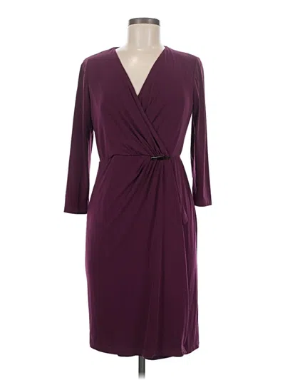 Pre-owned Roz & Ali Cocktail Dress In Burgundy