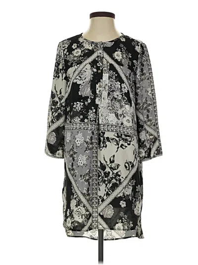 Pre-owned Roz & Ali Cocktail Dress In Gray