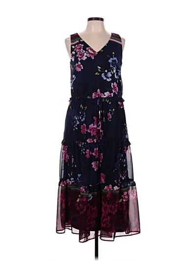 Pre-owned Roz & Ali Cocktail Dress In Purple