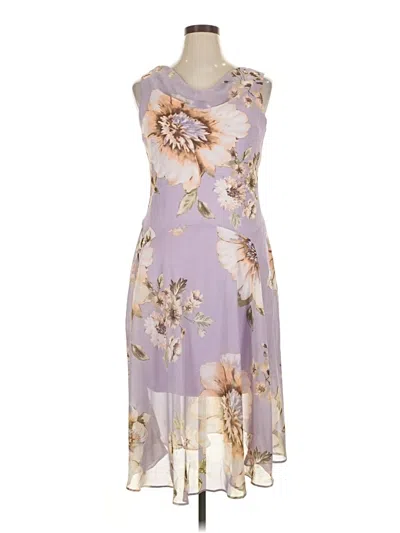 Pre-owned Roz & Ali Cocktail Dress In Purple
