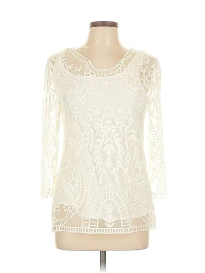 Pre-owned Roz & Ali Cocktail Dress In White