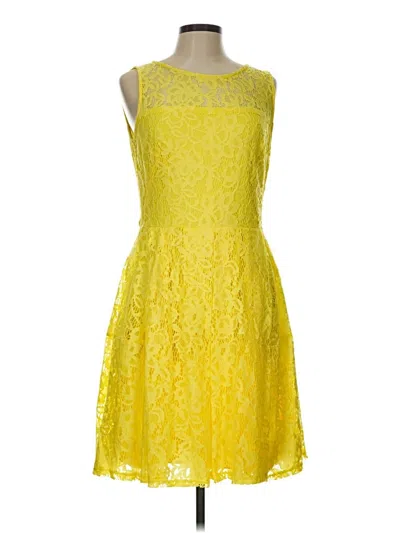 Pre-owned Roz & Ali Cocktail Dress In Yellow