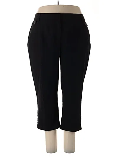 Pre-owned Roz & Ali Dress Pants In Black