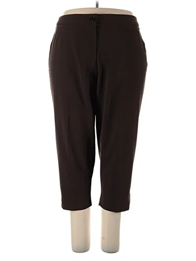 Pre-owned Roz & Ali Dress Pants In Brown
