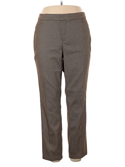 Pre-owned Roz & Ali Dress Pants In Brown