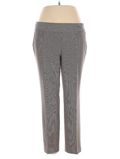 Pre-owned Roz & Ali Dress Pants In Gray