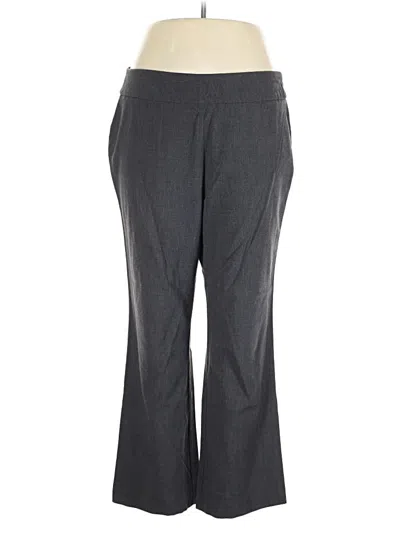 Pre-owned Roz & Ali Dress Pants In Gray